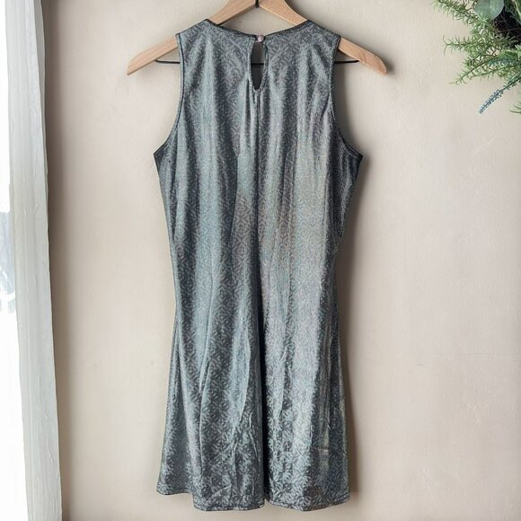 Vintage 579 Silver Disco Hologram Mini Dress - Picture 6 of 9